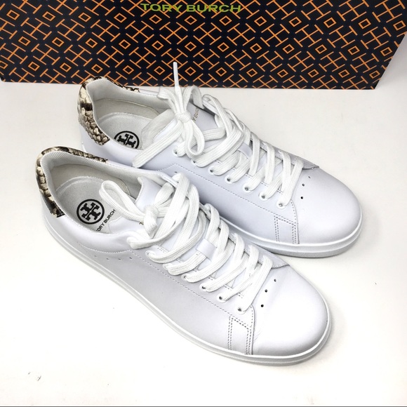 TORY BURCH Howell Court Sneakers Titanium White Warm Roccia - Picture 3 of 13